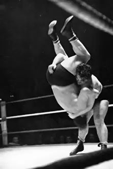 Britain Prints: Wrestlers