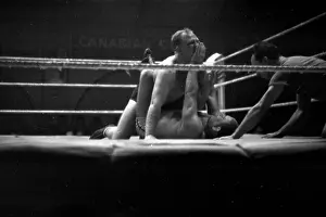 Wrestlers Fighting