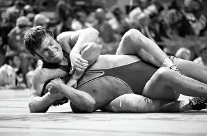 Wrestling Action at the 1976 Olympics