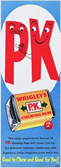Huty24806 Prints: Wrigley's P.K. Chewing Gum