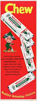 Huty25238 Prints: Wrigley's Spearmint Chewing Gum