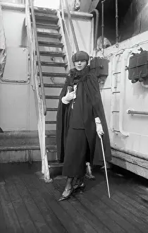 Writer Djuna Barnes on a Ship