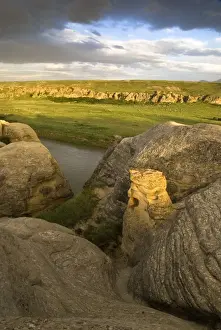 Creek Prints: Writing-On-Stone Provincial Park, Alberta, Canada