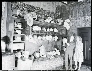 Benda Prints: W.T. Benda and Daughter Among His Masks