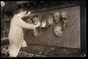 W.T. Benda Working on Mask
