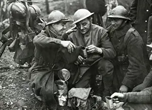Allied Prints: Wwii Allied Soldiers Drinking