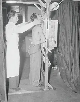 High School Prints: X Ray Technician Testing High School Student