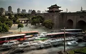 Images Dated 3rd May 2013: Xian city wall