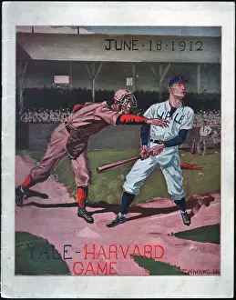 Throwing Prints: Yale Harvard Baseball Scorebook 1912