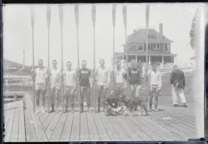 Yale Oarsmen Posing Together