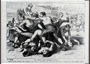 Yale Bulldogs Prints: Yale and Princeton Battle it Out