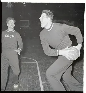 Yan Krouminch Practicing Basketball