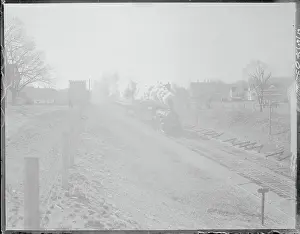 Yankee Flier Train Passing Houses