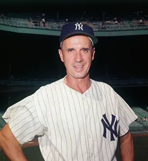 Frankie Crosetti Prints: Yankee Frank Crosetti Posing in Baseball Uniform