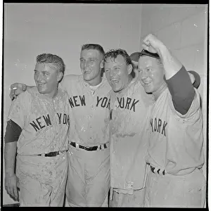 Yankee Players Celebrating