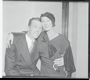 Love Prints: Yankees Bill Dickey Posing with His Fiance Violet Arnold