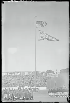 Yankees and Red Sox Standing at Attention
