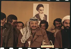 Yasser Arafat Speaking at Press Conference