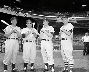 Y.Berra, A.Rosen, M.Mantle, G.Kell In Pose