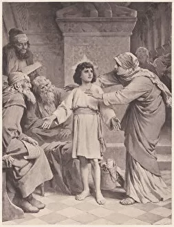 World Religion Gallery: The twelve year old Jesus, photogravure, published in 1886
