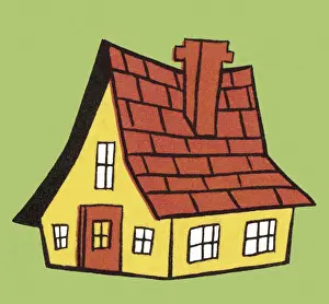 Illust Prints: Yellow House
