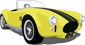 Line Gallery: Yellow Shelby Cobra