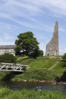 Neglected Prints: Yellow Steeple, River Boyne, Trim, County Meath, Leinster, Ireland, Europe