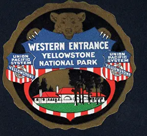Sticker Prints: Yellowstone National Park Souvenir