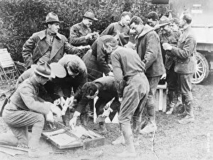 YMCA Volunteers Delivering Mail During World War I