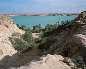 Sahara Desert Prints: Yoa Lake, Ounianga Kebir, Tibesti-Ennedi, Sahara Desert, Chad