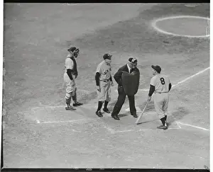 Yogi Berra Arguing with Umpire