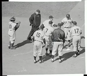 Yogi Berra Hitting Grand Slam