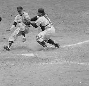 Yogi Berra Tagging Runner