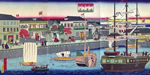 Stars And Stripes Prints: Yokohama Waterfront