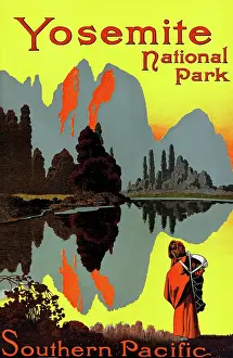 Yosemite Prints: Yosemite National Park. Southern Pacific