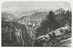 Images Dated 21st January 2015: Yosemite National Park, USA, wood engraving, published in 1872