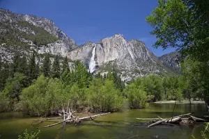 Yosemite National Park Prints: Yosemite Waterfall and Merced River