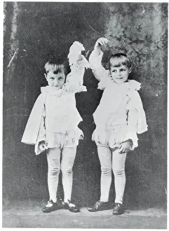 Young Actor Frederic March and Costar in Costume