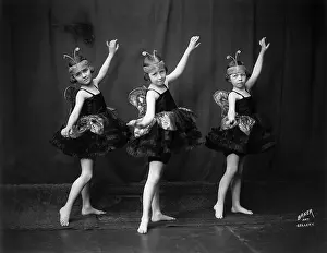 Young Ballerinas Dressed As Butterflies