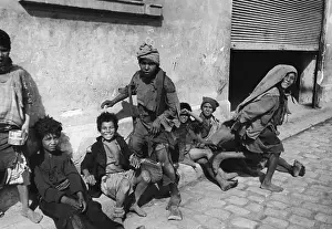 Tunisian Prints: Young Beggars