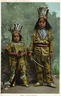 T1639415 Prints: Young Braves Postcard