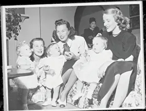 Young Candice Bergen and Mother at Birthday Gathering