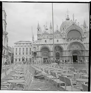 Flood Prints: Young Child Paddling Boat Through Venice