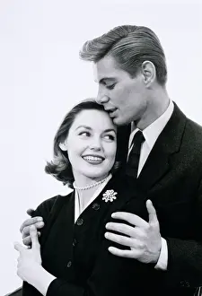 Vintage Black And White Prints: Young Couple