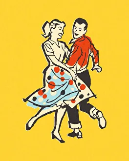 Images Dated 31st March 2015: Young Couple Dancing