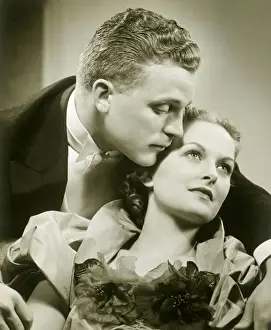 Young couple embracing