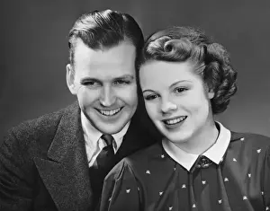 Young couple posing together