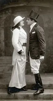 Nobles Prints: Young Couple in Riding Clothes