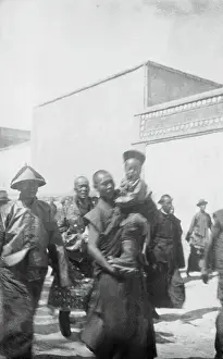 Young Dalai Lama Being Taken to Lhasa