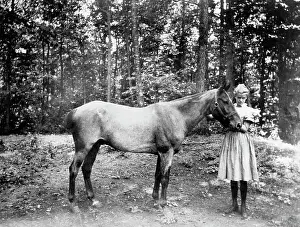 Young Eleanor Roosevelt with Her Horse